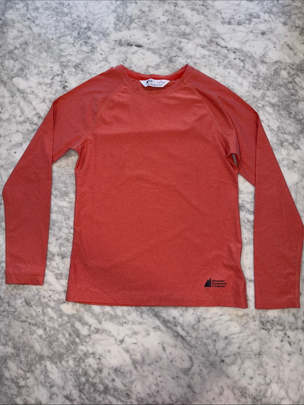 Kids Long-Sleeve Tee - Coral Red